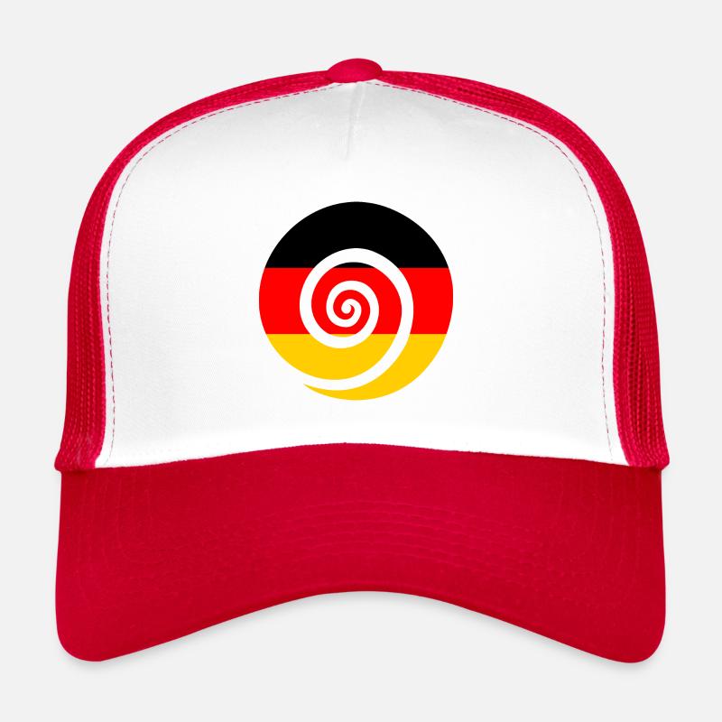 Drapeau de l’Allemagne Drapeau allemand Utilisé Look Home Casquette trucker 