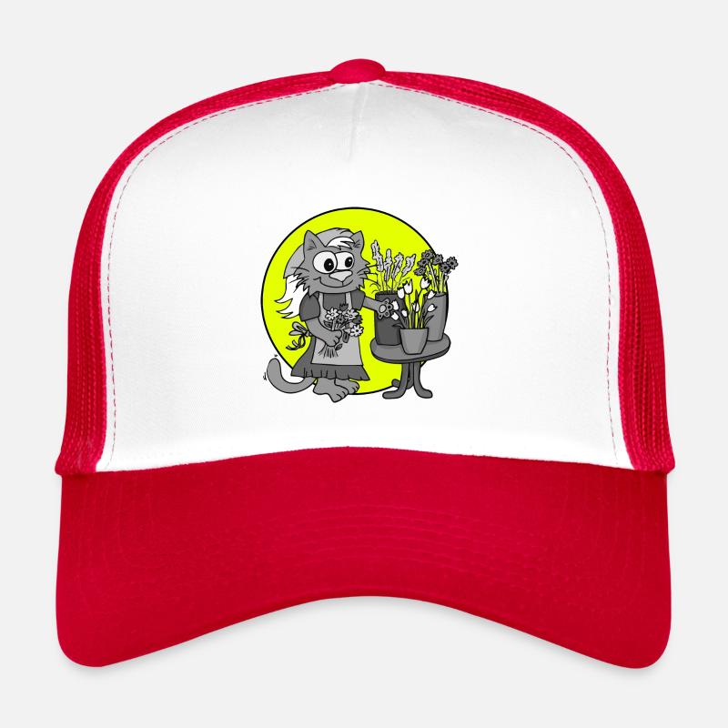 Profession Florist Retro - Trucker Cap - white/red