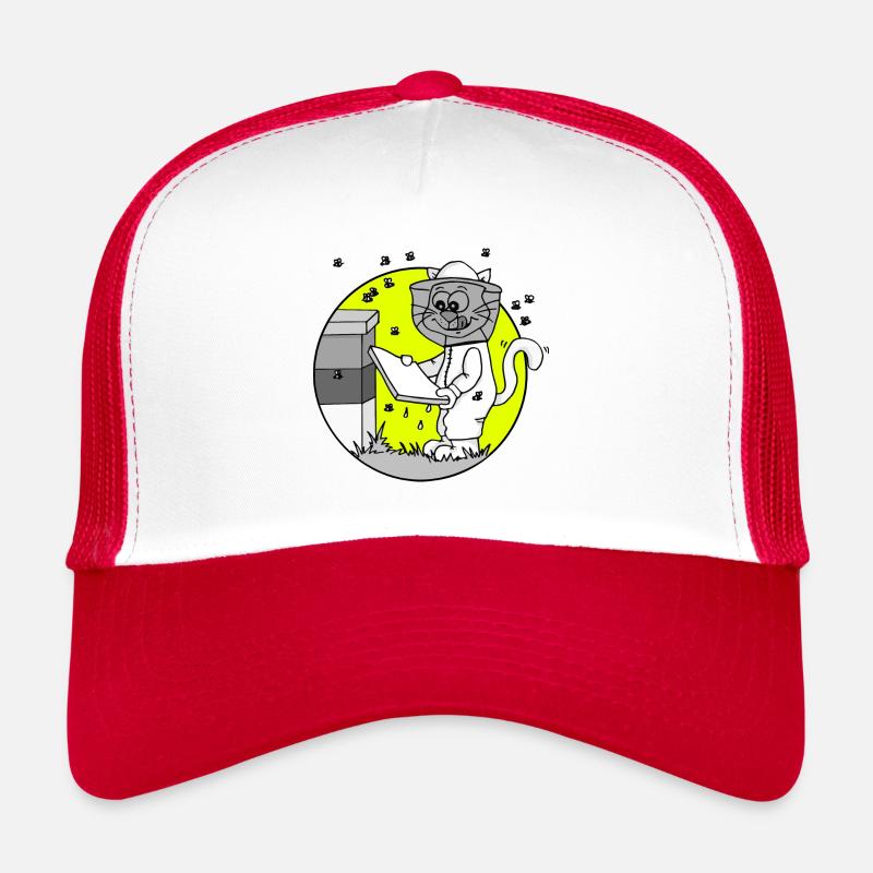 Occupation Beekeeper Retro - Trucker Cap - white/red