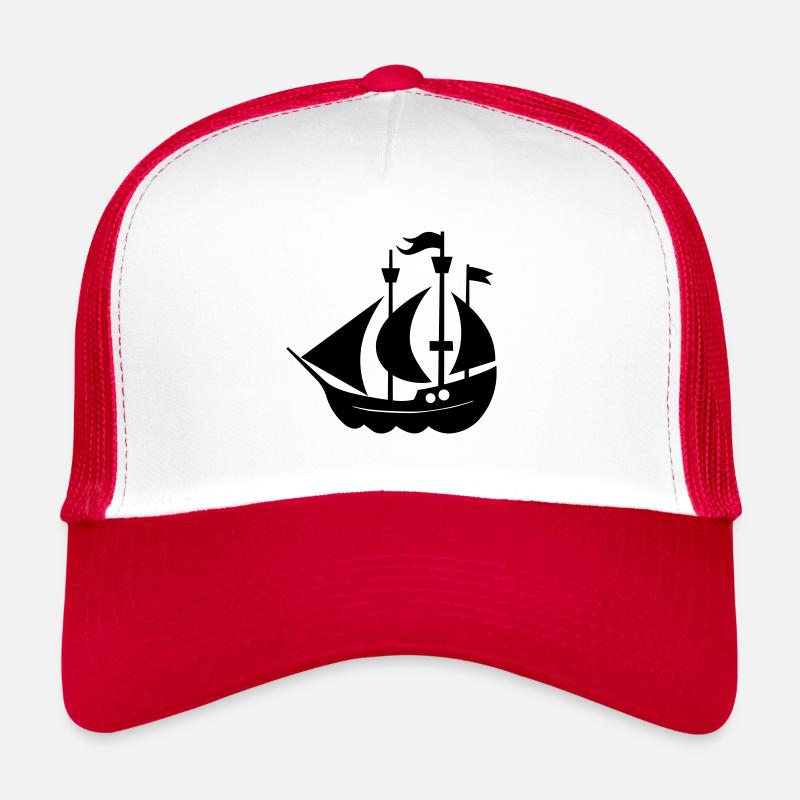 Pirate ship Trucker Cap