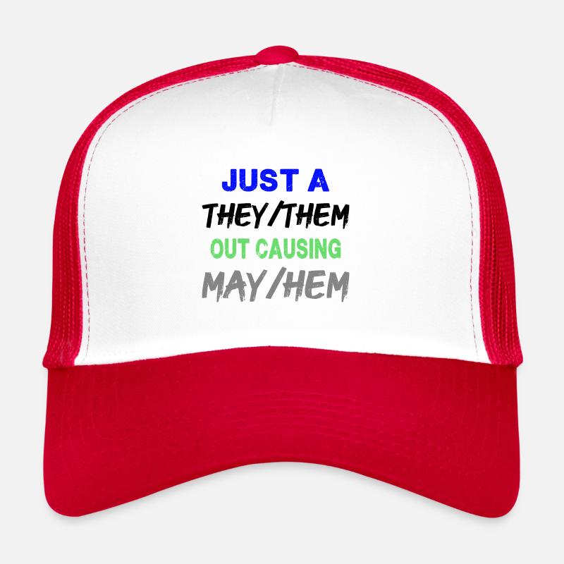 Juste un il/eux - Drôle Casquette trucker 