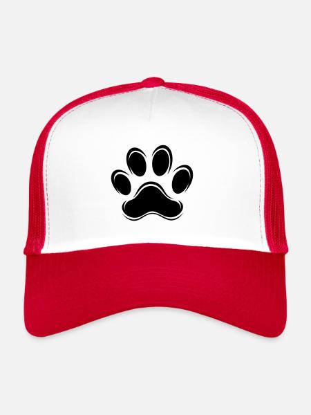 Dog Pate - Trucker Cap - white/red - Front