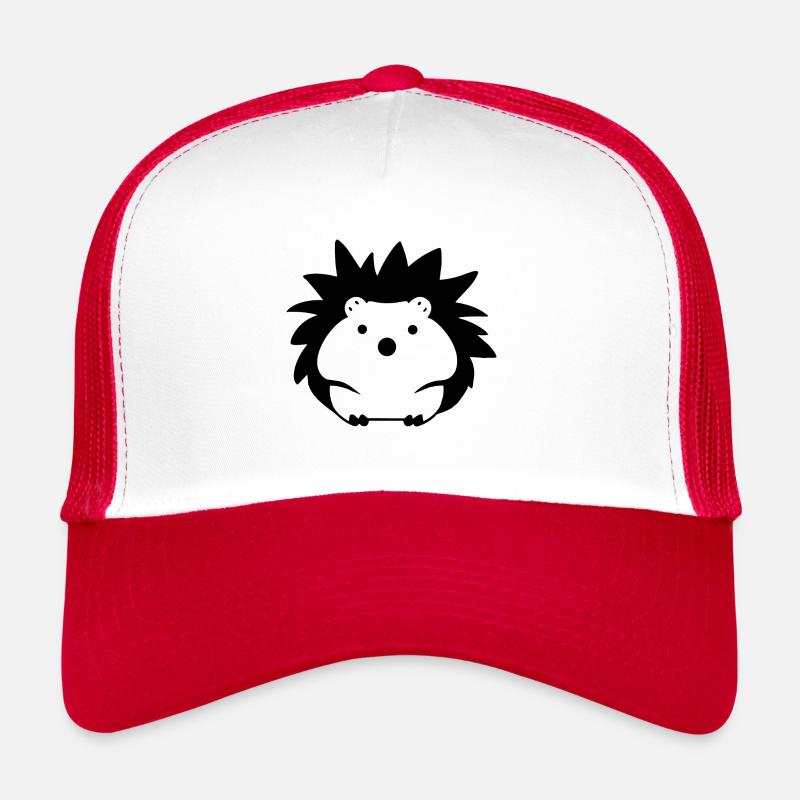 Igel - Trucker Cap - Weiß/Rot