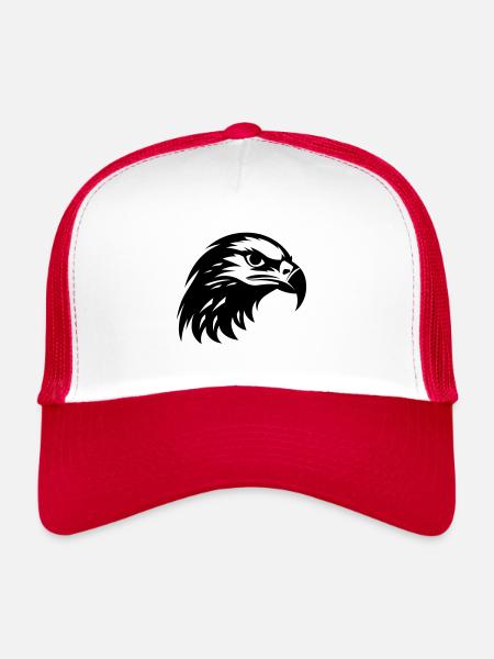 Aigle - Casquette trucker  - blanc/rouge - Devant