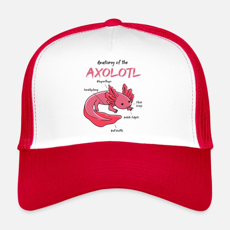 Anatomie de l'axolotl Casquette trucker 