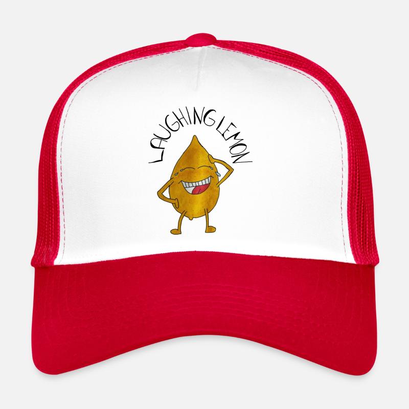 LaughingLemon - Trucker Cap - white/red