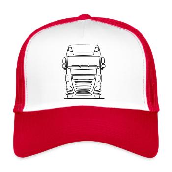 DAF XF 1 - Trucker Cap - Weiß/Rot - Vorne
