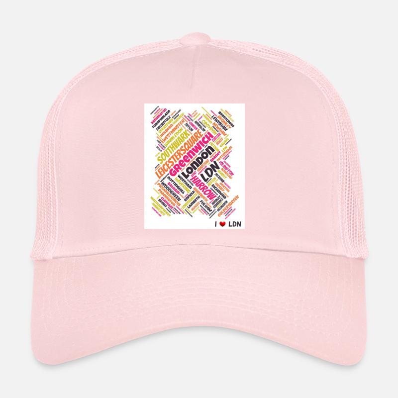 Nuage de mots de Londres Casquette trucker 