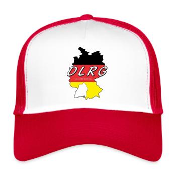 DLRG Baden-Württemberg Bodensee - Trucker Cap - Weiß/Rot - Vorne