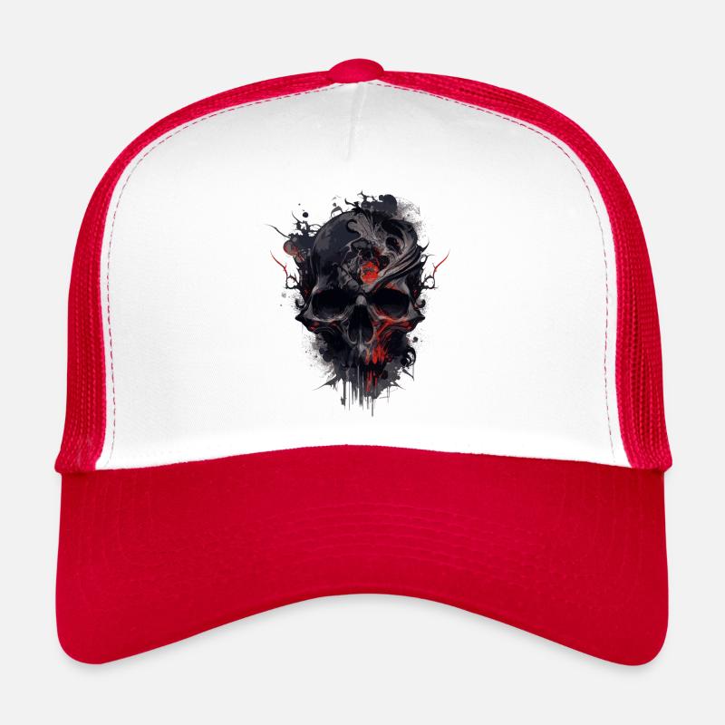 Splash crâne multicolore Casquette trucker 