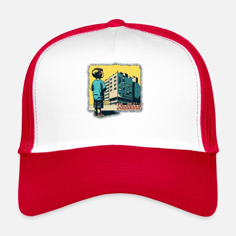 Stadtkind 2 - Trucker Cap - Weiß/Rot