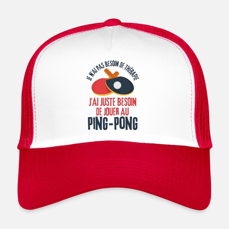 Jouer au ping pong Casquette trucker 