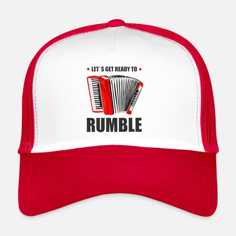 Accordéon. Préparons-nous à gronder. Casquette trucker 