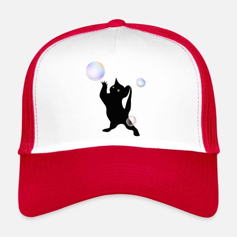 Katze entdeckt Blasen Trucker Cap