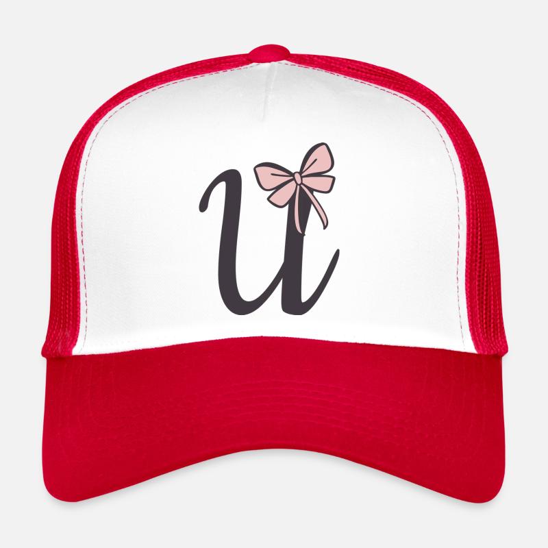 Ruban Lettre U initiale Casquette trucker 
