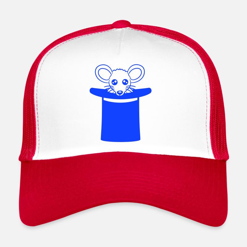 Mouse in Wizard Hat Top Hat Little Mouse Cute Trucker Cap