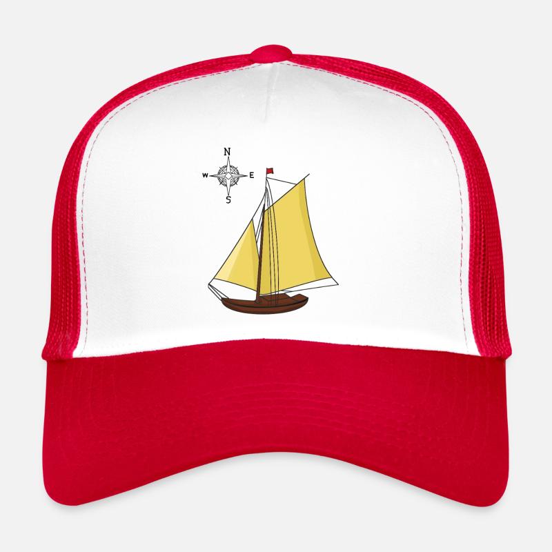 Windrose Sailing Ship Sailing Ships Ship Trucker Cap