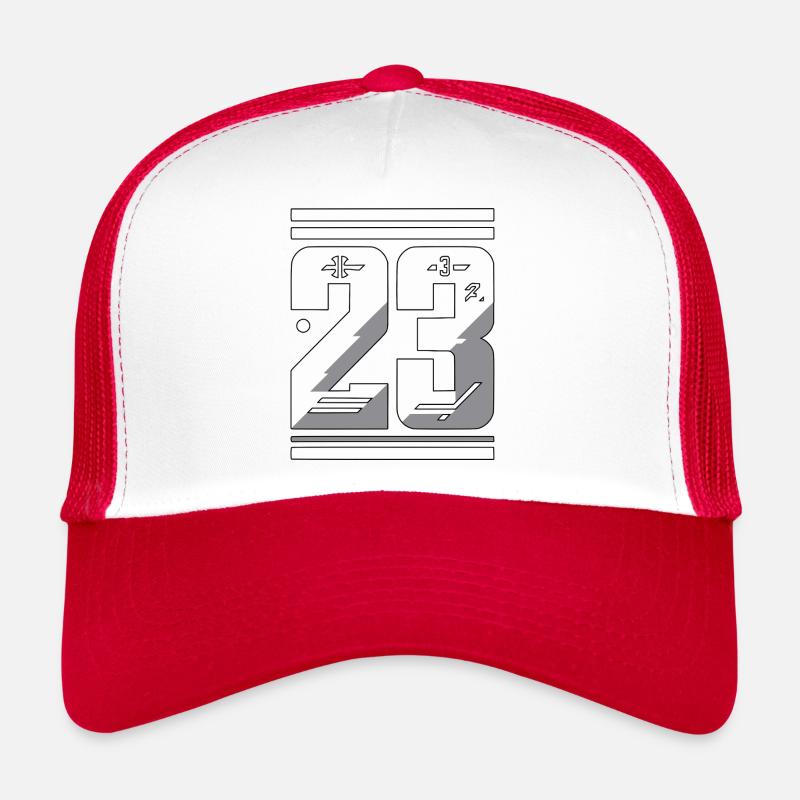 Stylische Nummer 23 Grafik Trucker Cap