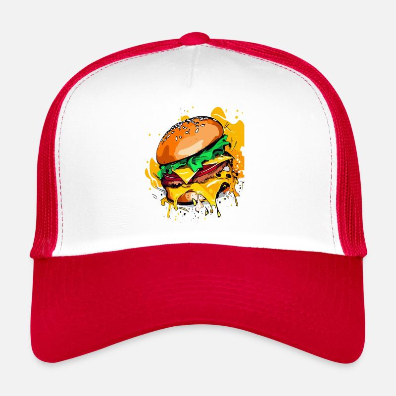Burger au fromage supplémentaire Cheeseburge Casquette trucker 