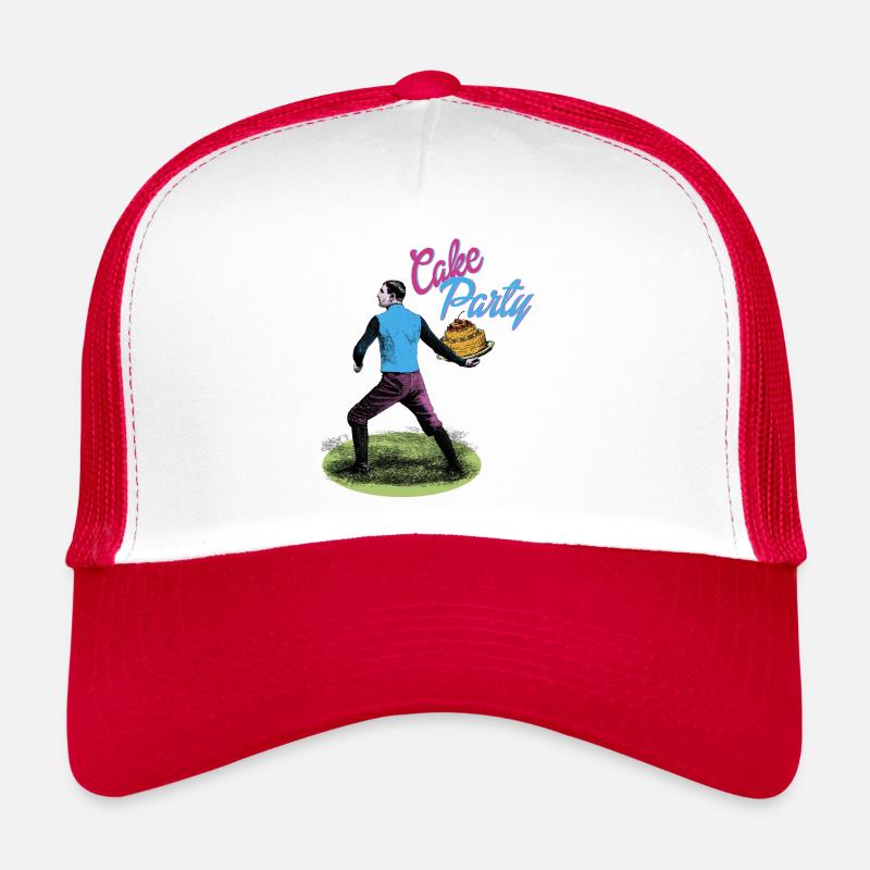 Cake party - Trucker Cap - white/red