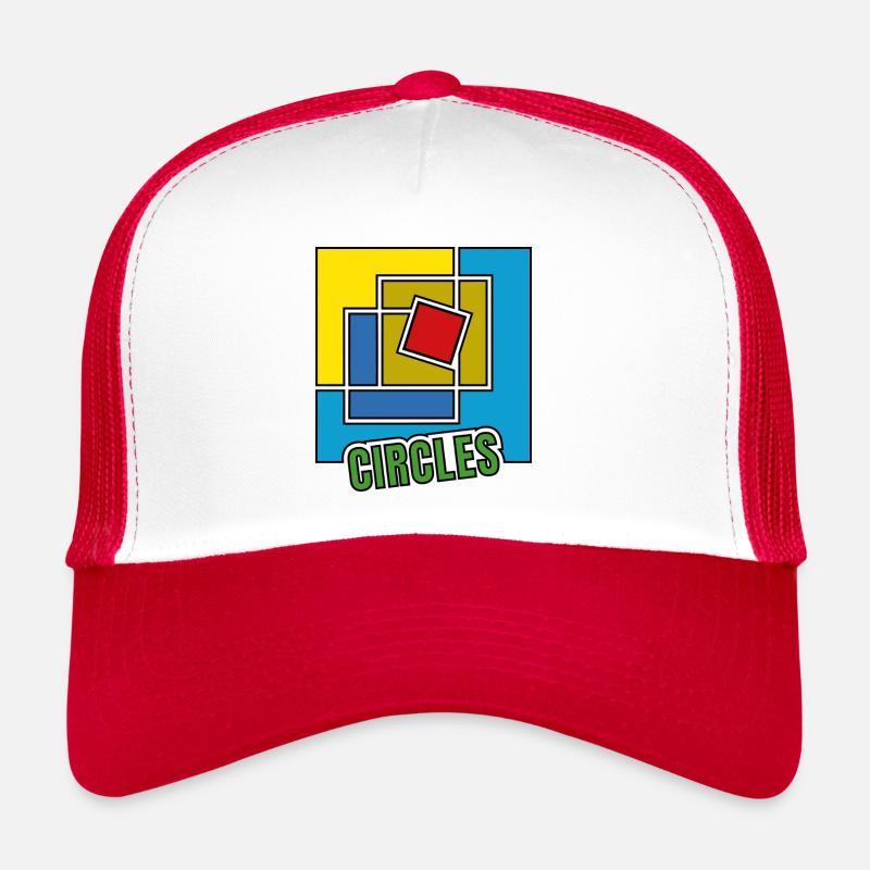 Abstraktion von Quadraten Trucker Cap