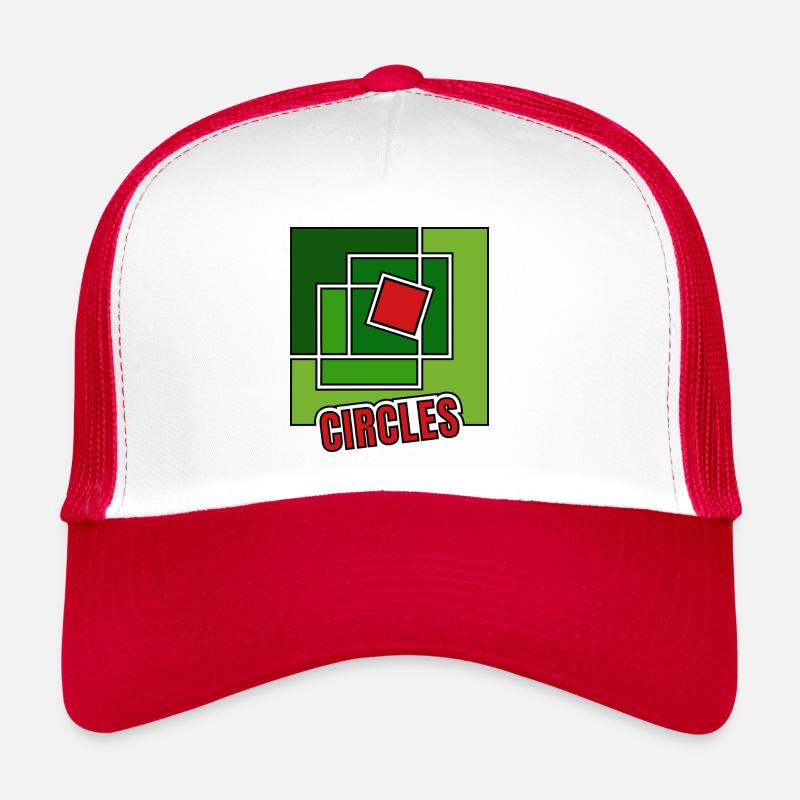 Grüne Abstraktion mit Drehung Trucker Cap