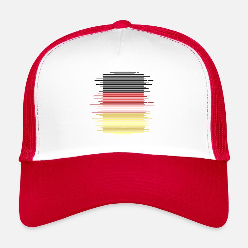 Drapeau de l’Allemagne Drapeau allemand Used Look Home Casquette trucker 