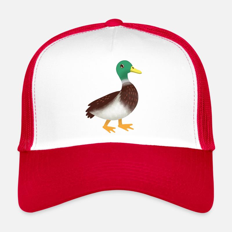 Main simple de canard colvert dessiné Casquette trucker 