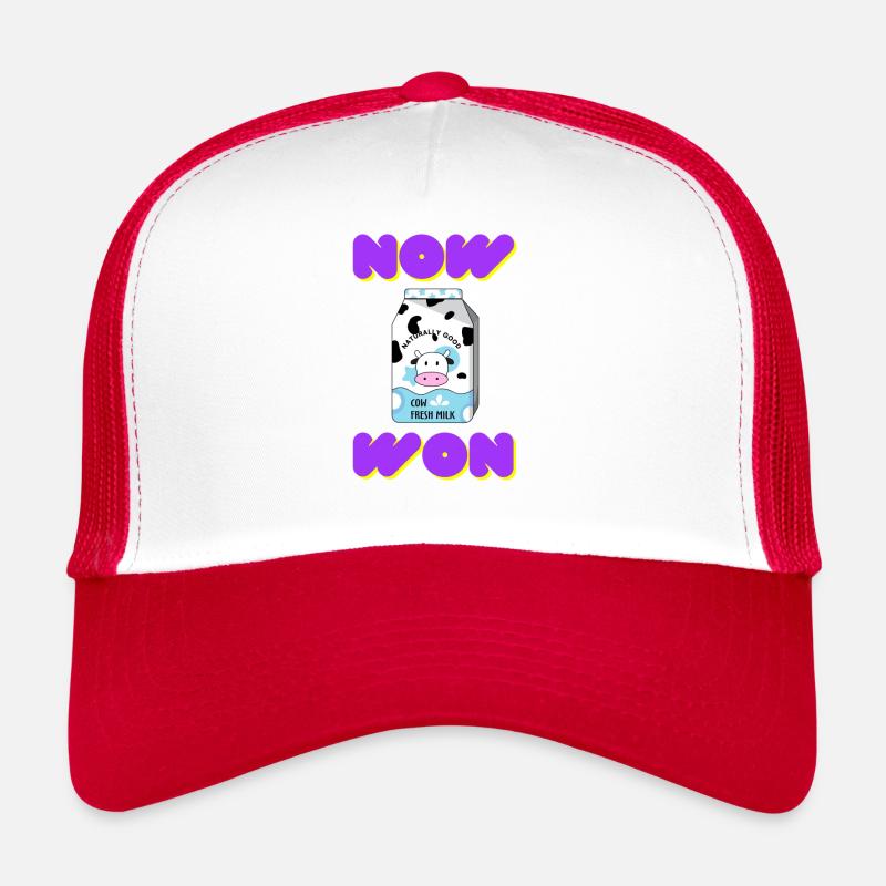 cow is better - Casquette trucker  - blanc/rouge