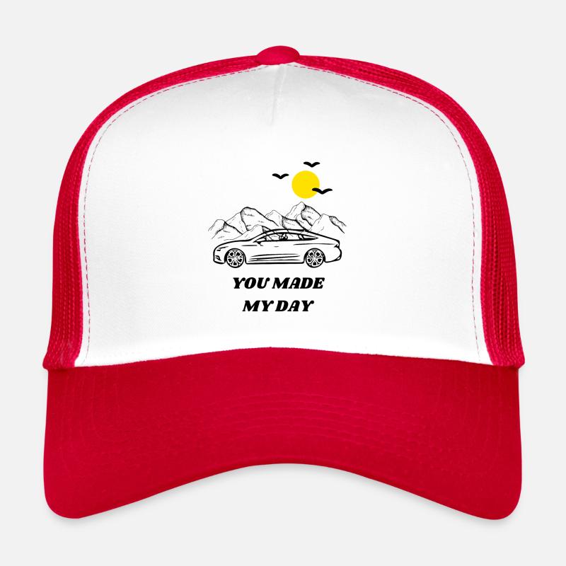 You made my day - Trucker Cap - Weiß/Rot
