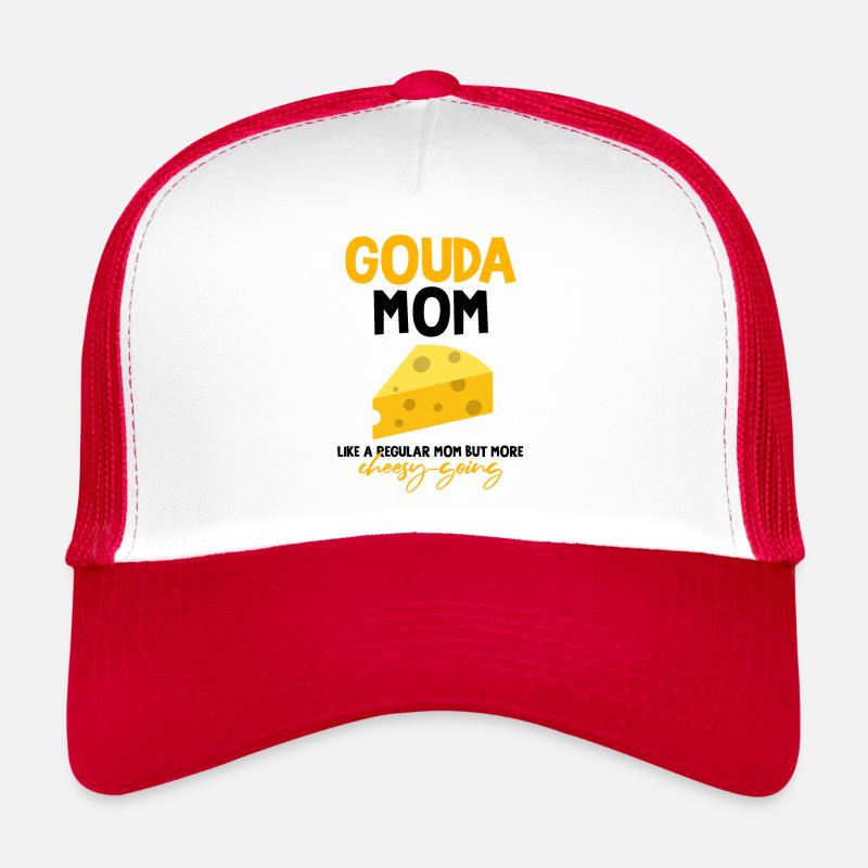Gouda design pour fromagerie laitière et fromage Gouda Casquette trucker 