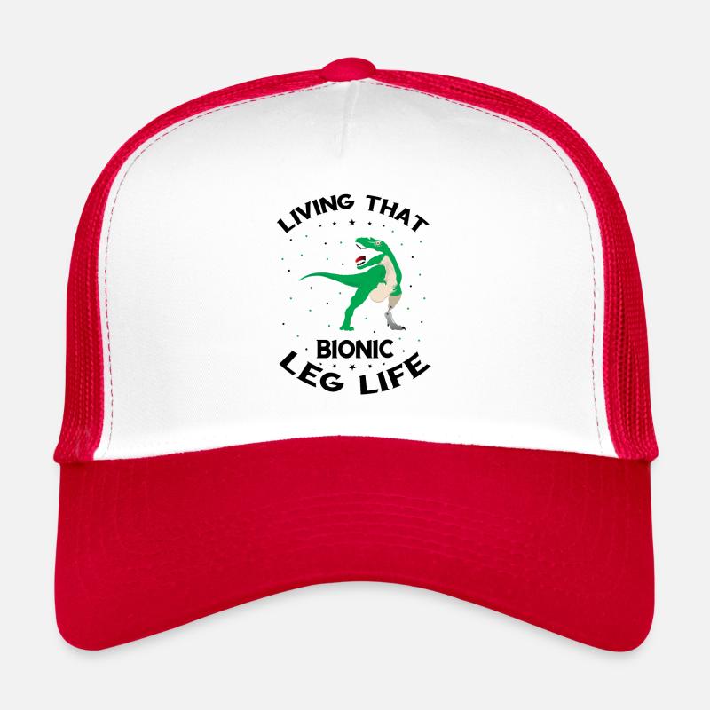 Artificial limb design for leg prosthesis Trucker Cap