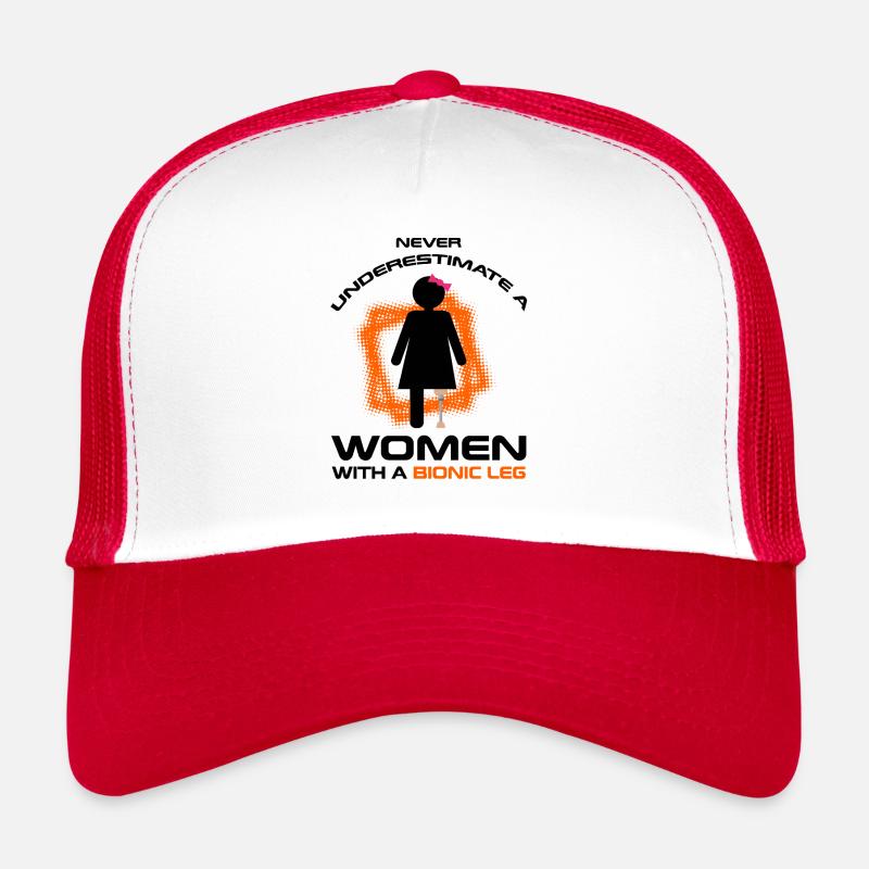 Artificial limb design for leg prosthesis Trucker Cap