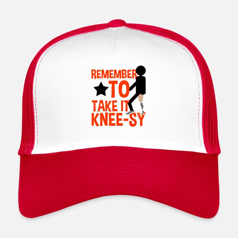 Artificial limb design for leg prosthesis Trucker Cap
