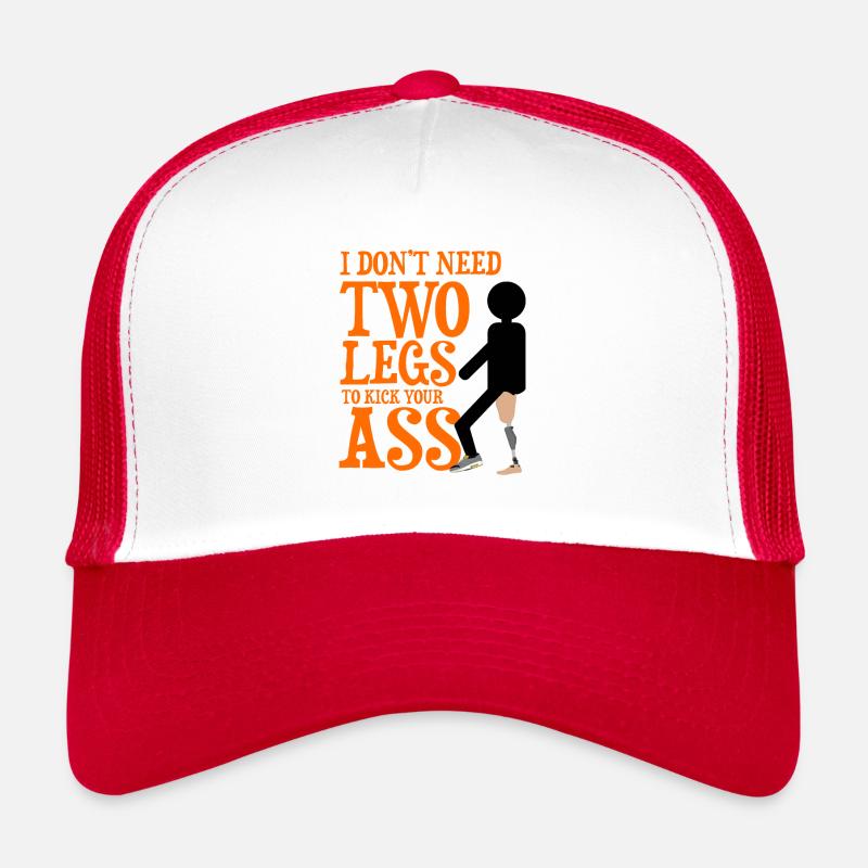 Artificial limb design for leg prosthesis Trucker Cap