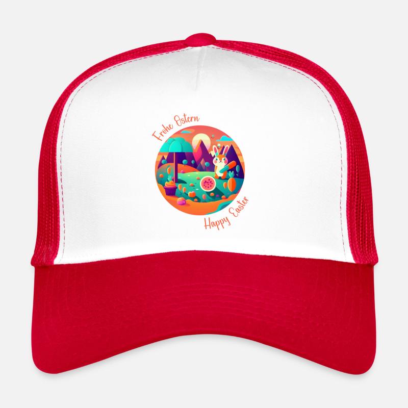 Frohe Ostern | Happy Easter | Illustration Trucker Cap