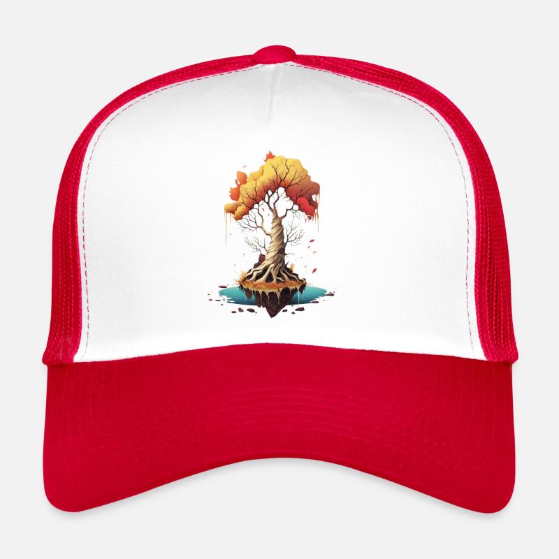 Solitary tree Trucker Cap