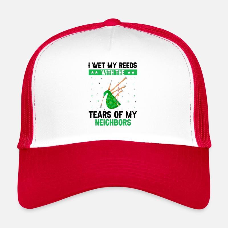 Bagpipe design for Scotland pride and bagpipes Trucker Cap