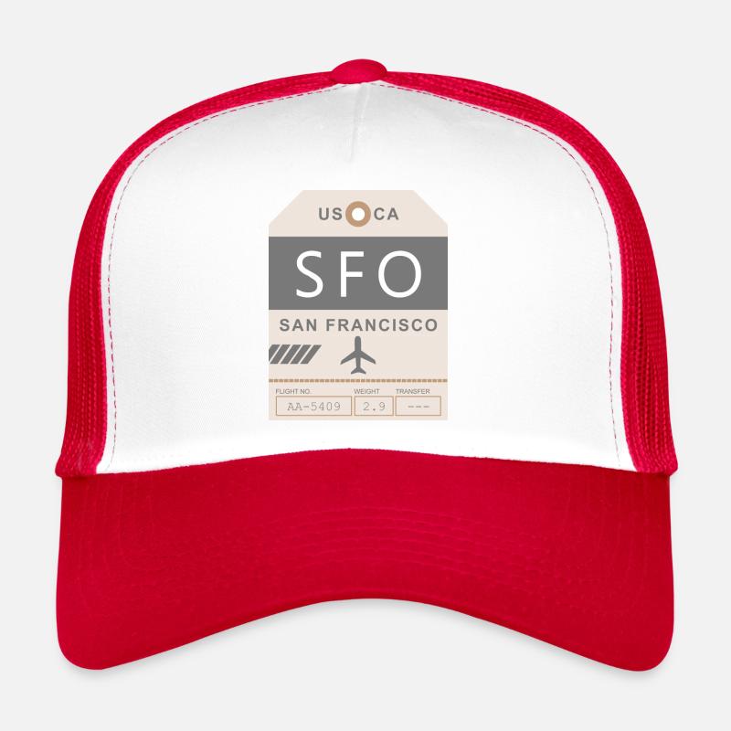 Flughafen San Francisco 1950 Trucker Cap