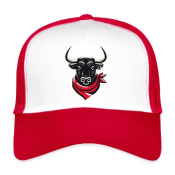 Bull feria - Trucker Cap - white/red - Front