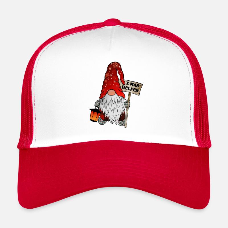 Helper Gnome Christmas Gnome Trucker Cap