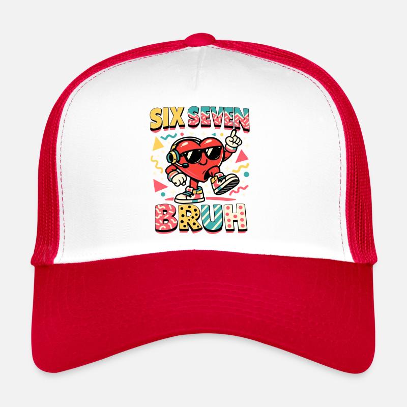 67 Six Seven Meme Cool Saint-Valentin Casquette trucker 