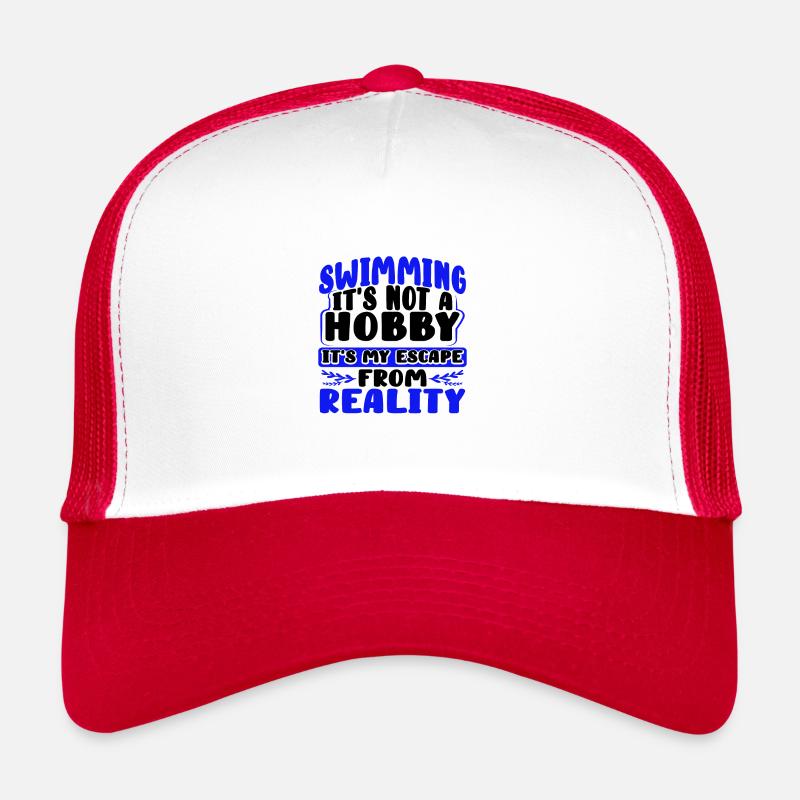 Cadeaux de nageur Natation Pas Hobby Escape de Casquette trucker 