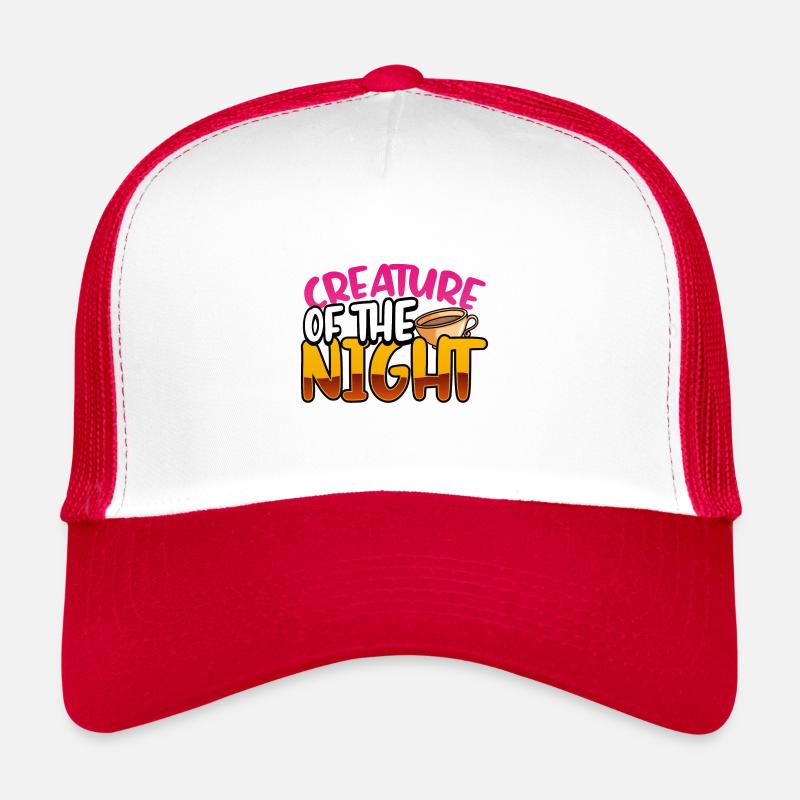Insomniaque Cadeau Créature du Café de Nuit Casquette trucker 