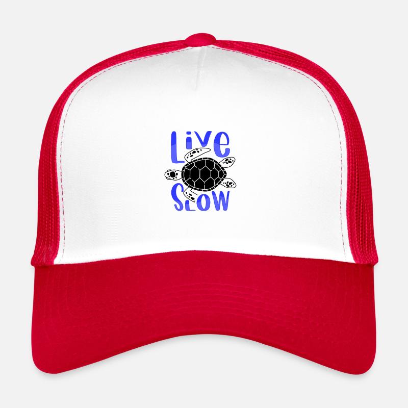 Relax and Live Slow Sea Turtle Beachy Vacation Trucker Cap