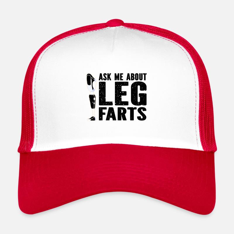 Artificial limb design for leg prosthesis Trucker Cap