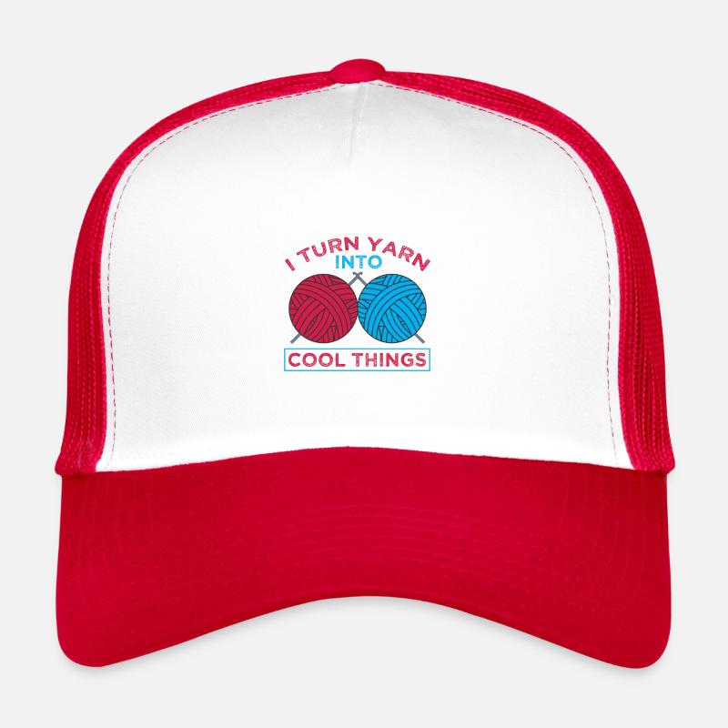 Stricker-Geschenk Verwandeln Sie Garn in coole Dinge Stricken Trucker Cap