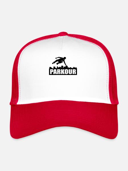 Parkour - Trucker Cap - white/red