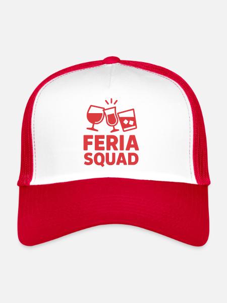 Feria-Kader - Trucker Cap - Weiß/Rot