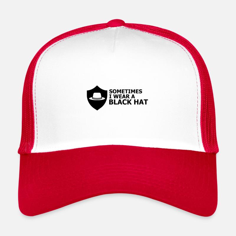 Cybersecurity Design für Hacker und Cyber Security - Trucker Cap - Weiß/Rot